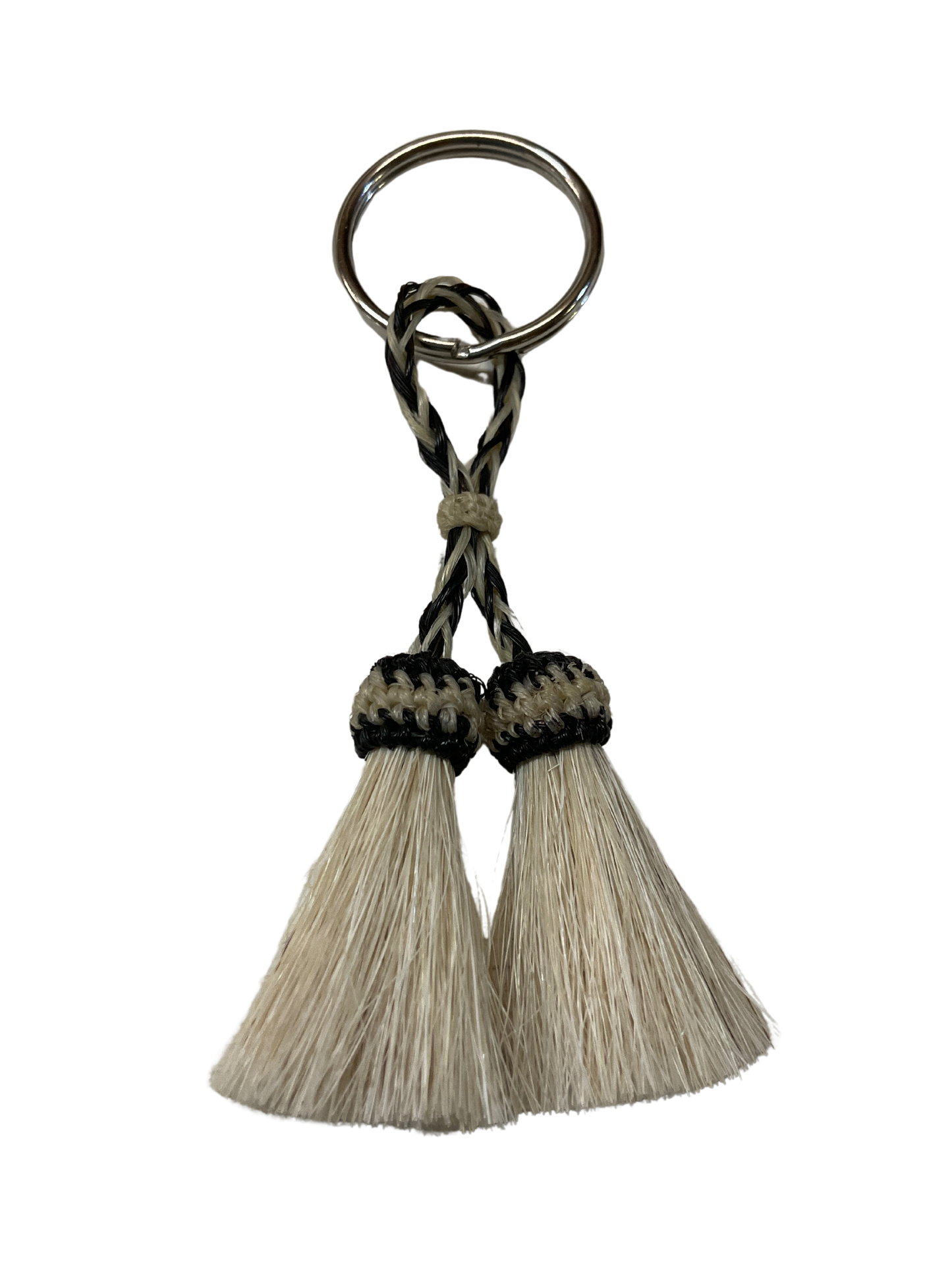 Double Tassel Horsehair Keychain