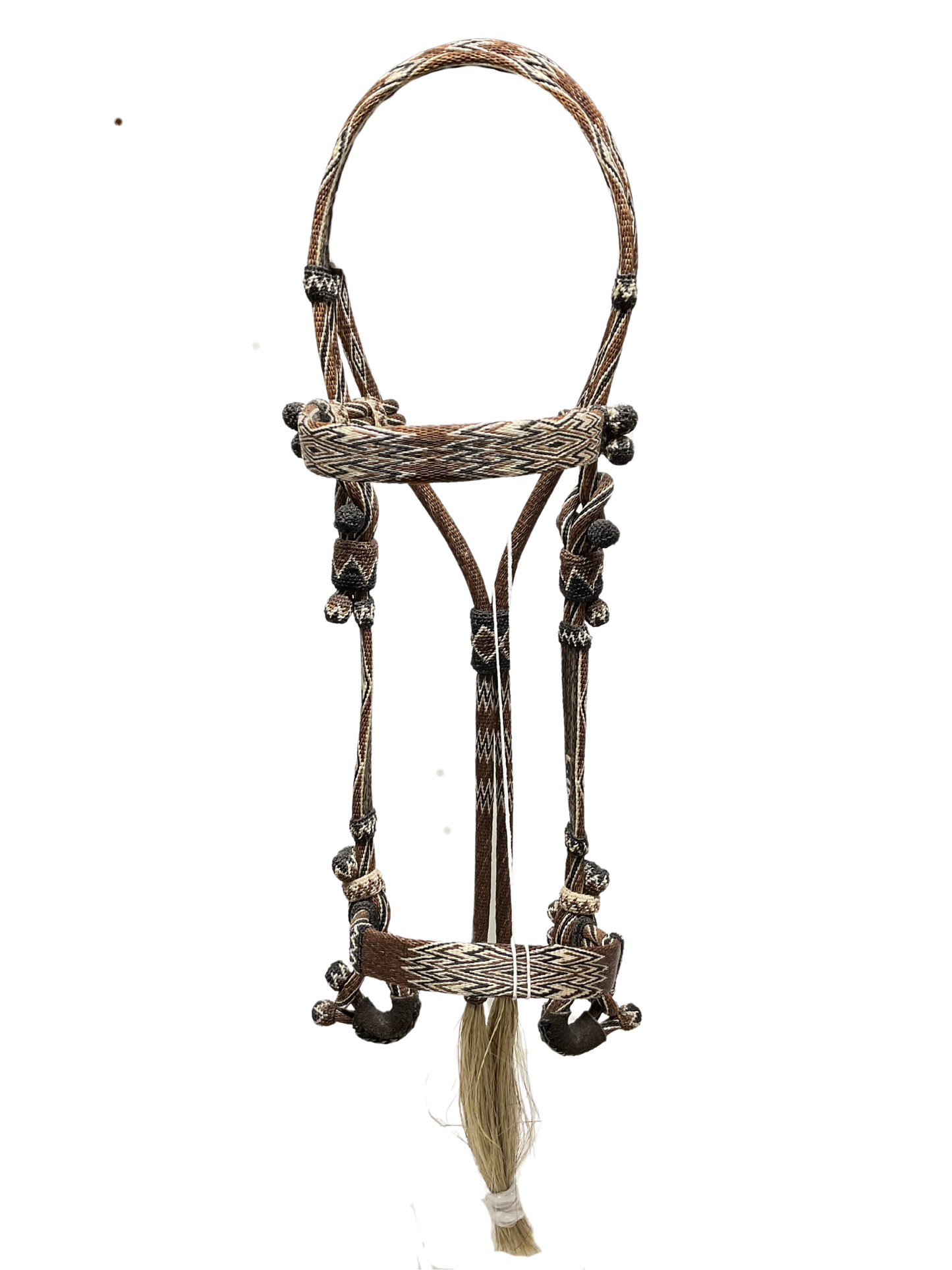 Hitched Horsehair Headstall w/Roping Reins