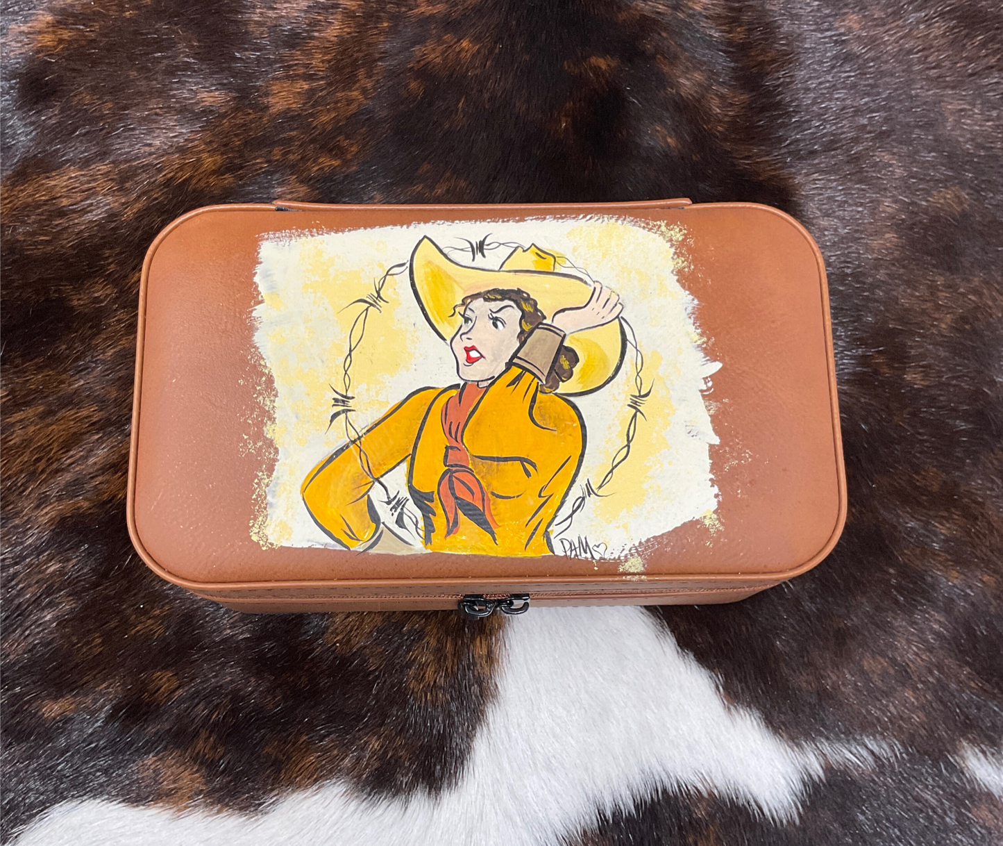 Hand Painted Jewelry Case & Travel Case