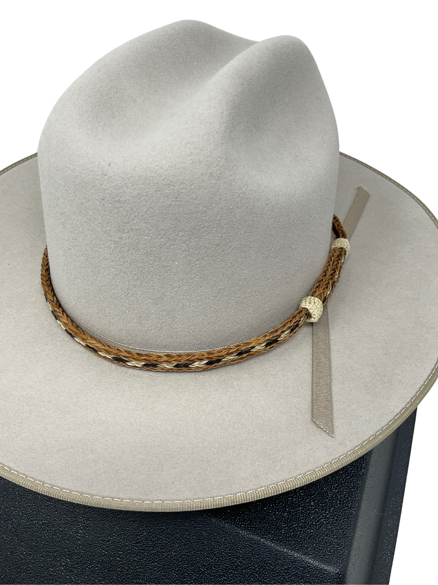 3 Strand Horsehair Hat Band with Knots
