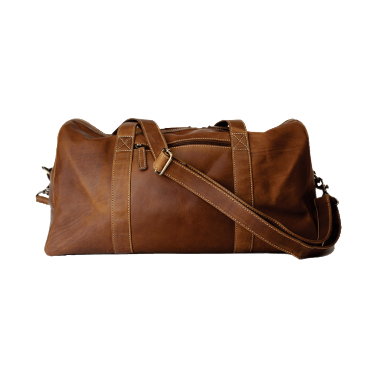 Rugged Earth Leather Duffle Bag