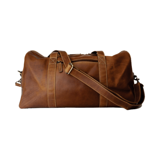 Rugged Earth Leather Duffle Bag