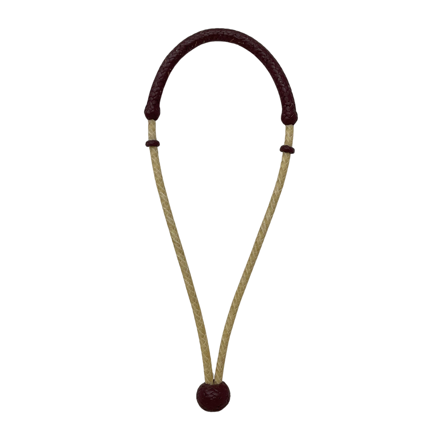8 Plait 1/4" Rawhide w/Latigo Bosalita