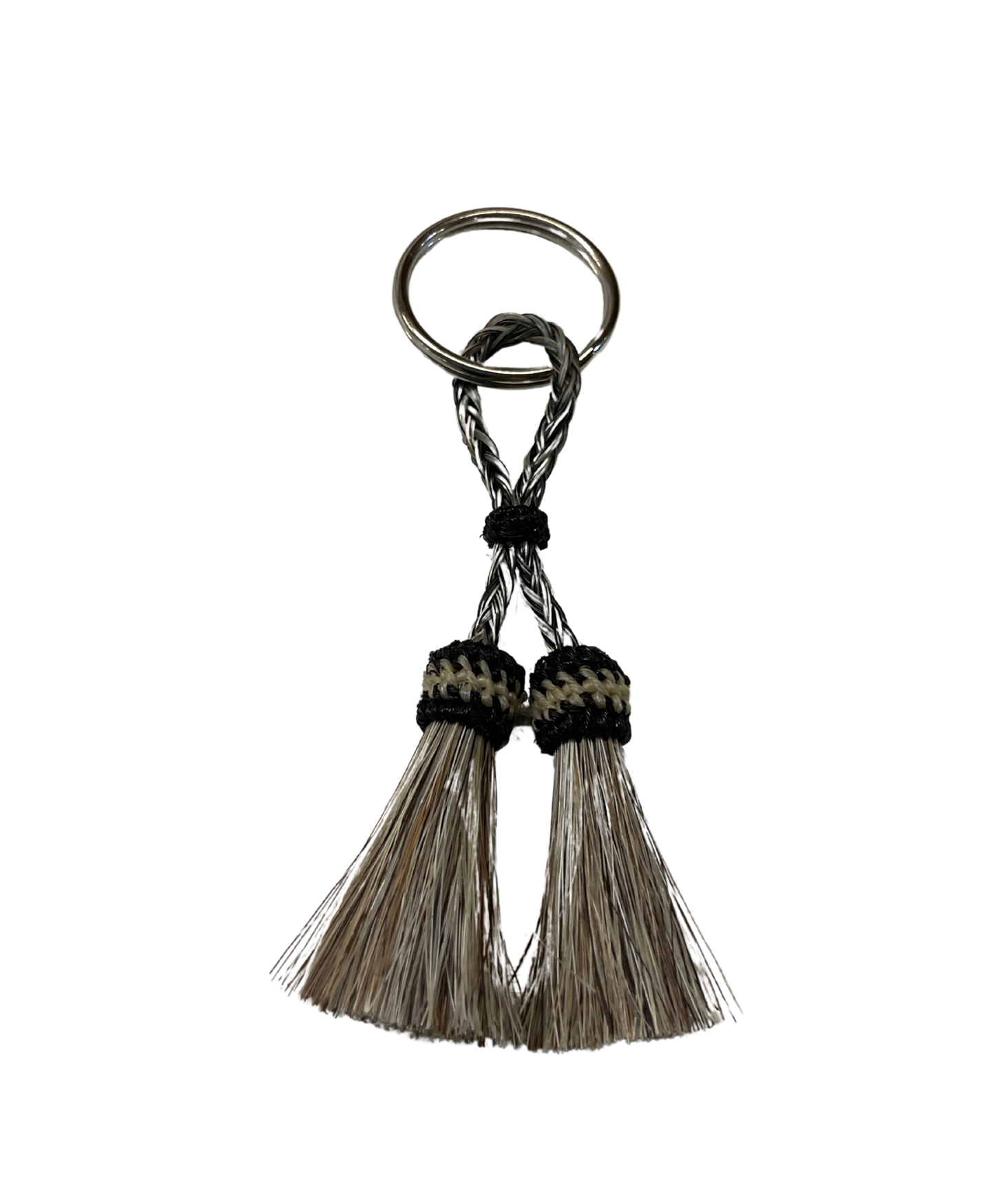 Double Tassel Horsehair Keychain