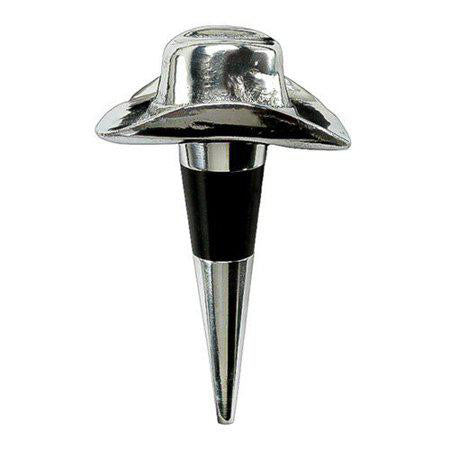 Aluminum Cowboy Hat Bottle Stopper