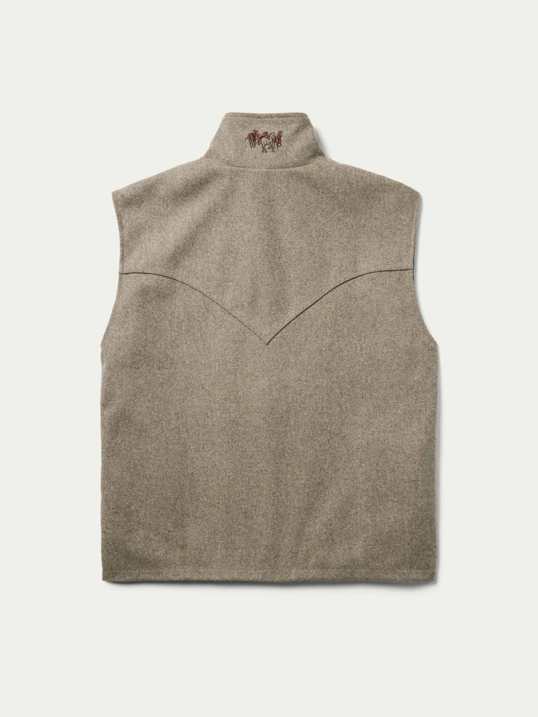 Wool Arena Vest-Taupe