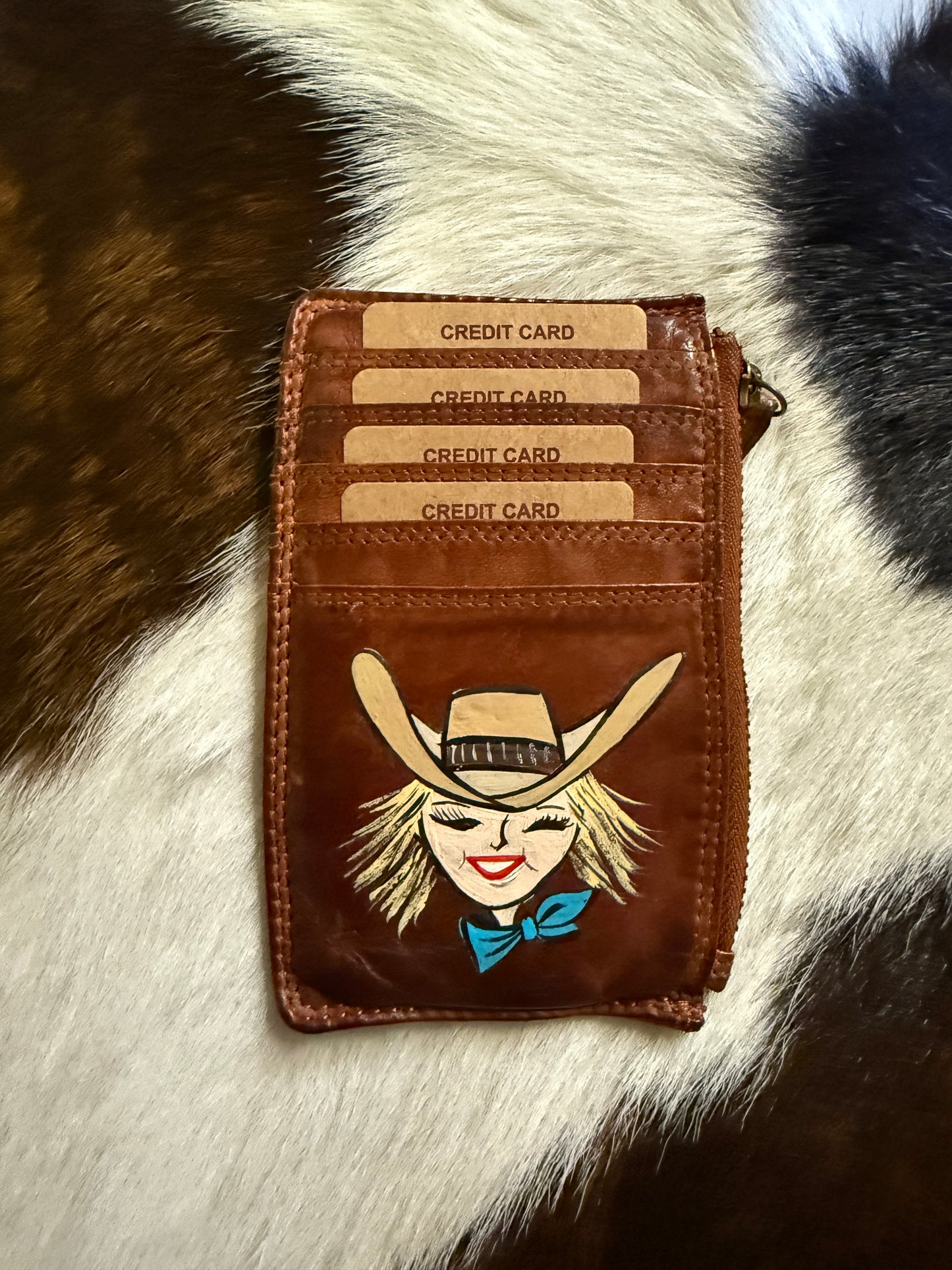 Hand Painted Card Wallets