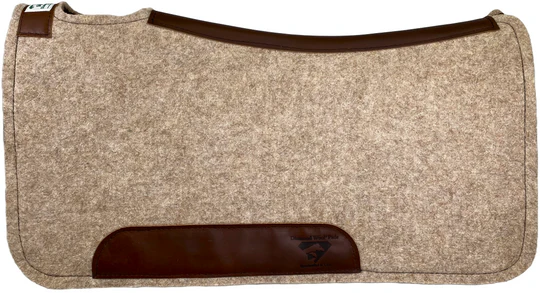 32X32 Diamond 1" Contoured Cowboy Wool Felt Pad