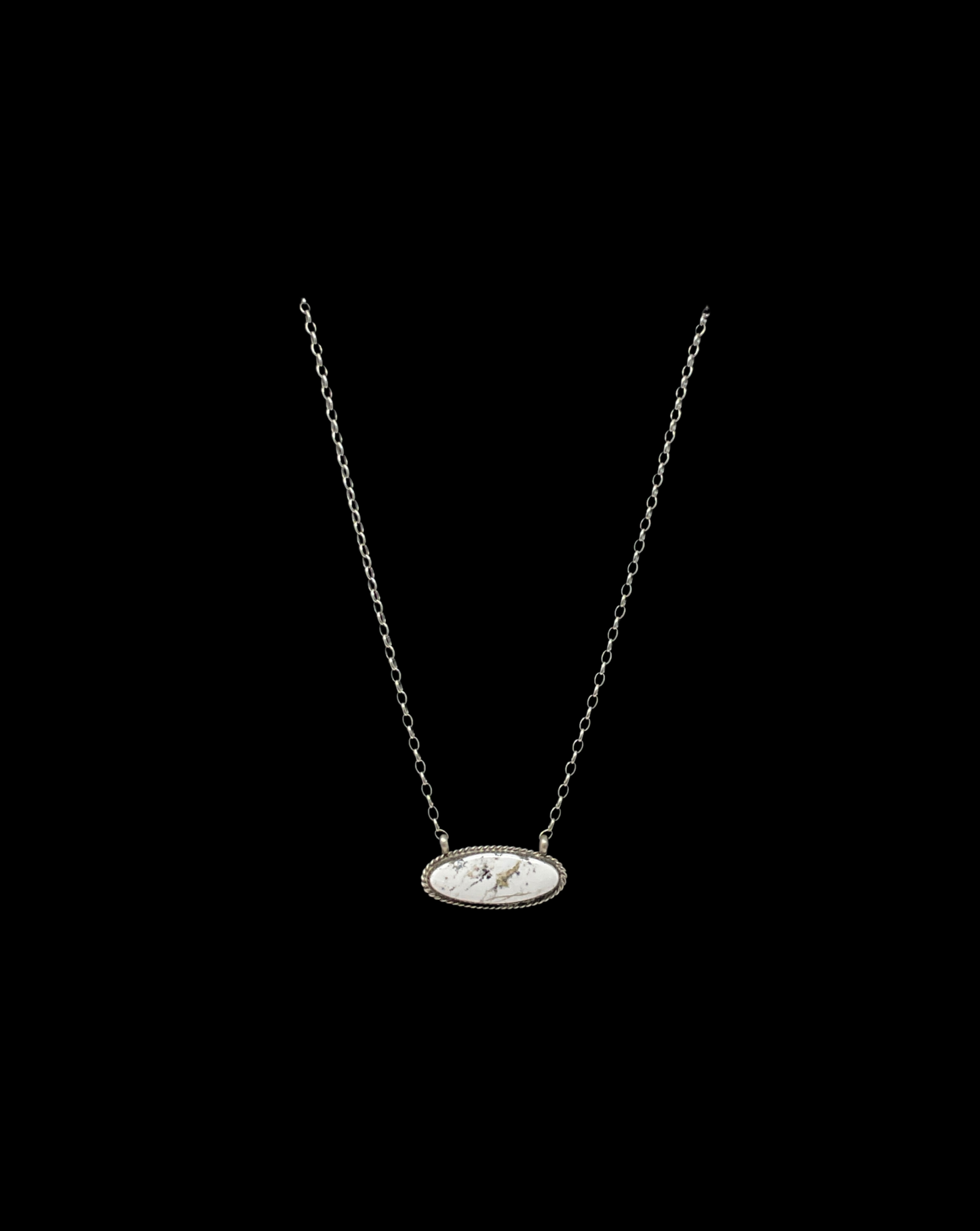 White Buffalo Bar Necklace 3