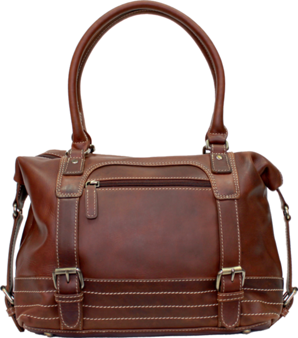 Rugged Earth Leather Tote Purse 2