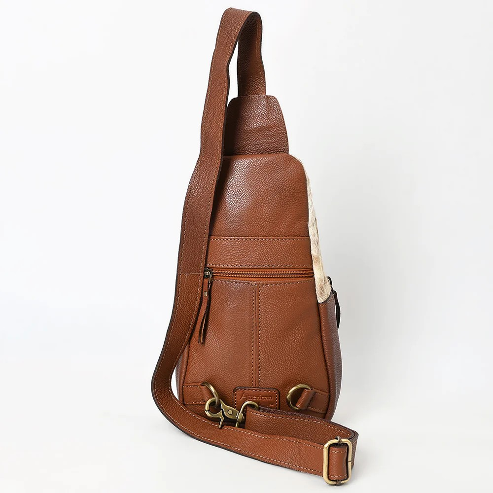 Sling Cowhide Leather tooled Bag