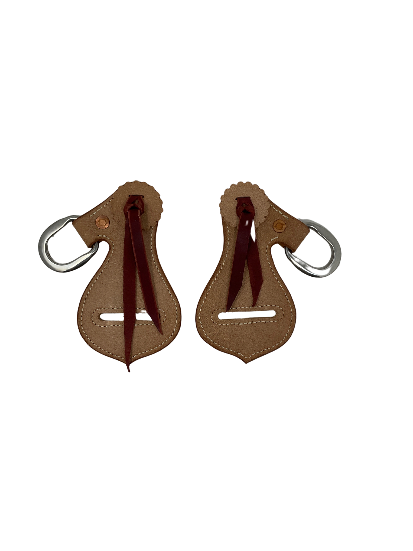 Latigo Keepers w/ Breast collar D's -Pair
