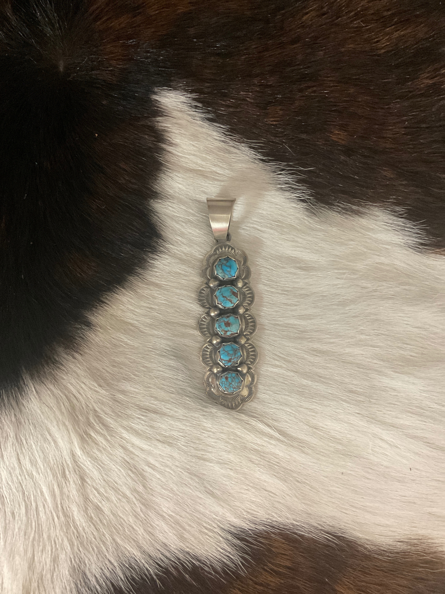 5 Stone Turquoise Pendant