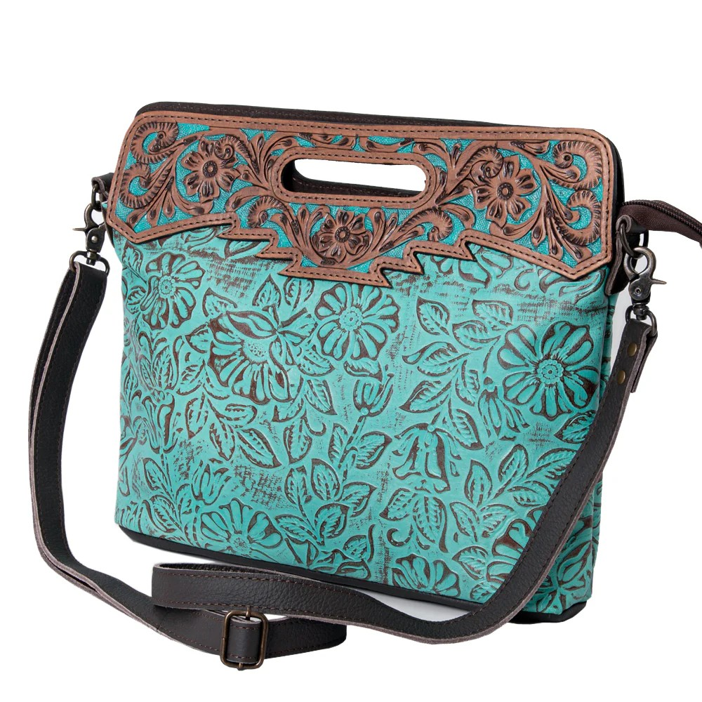 Turquoise Genuine Leather Purse