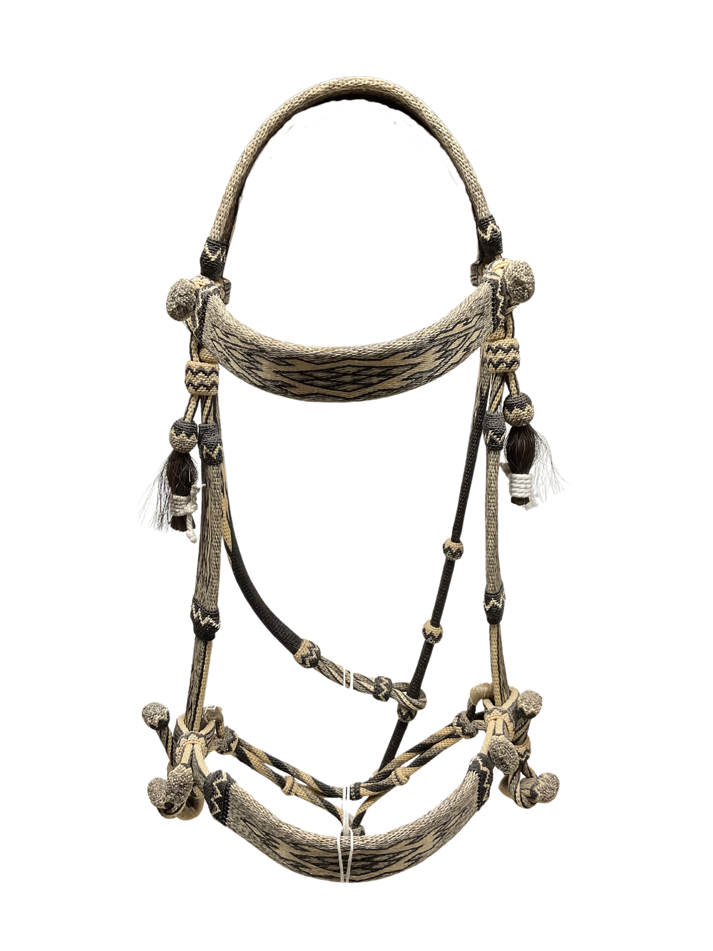 Hitched Horsehair Headstall w/Curb