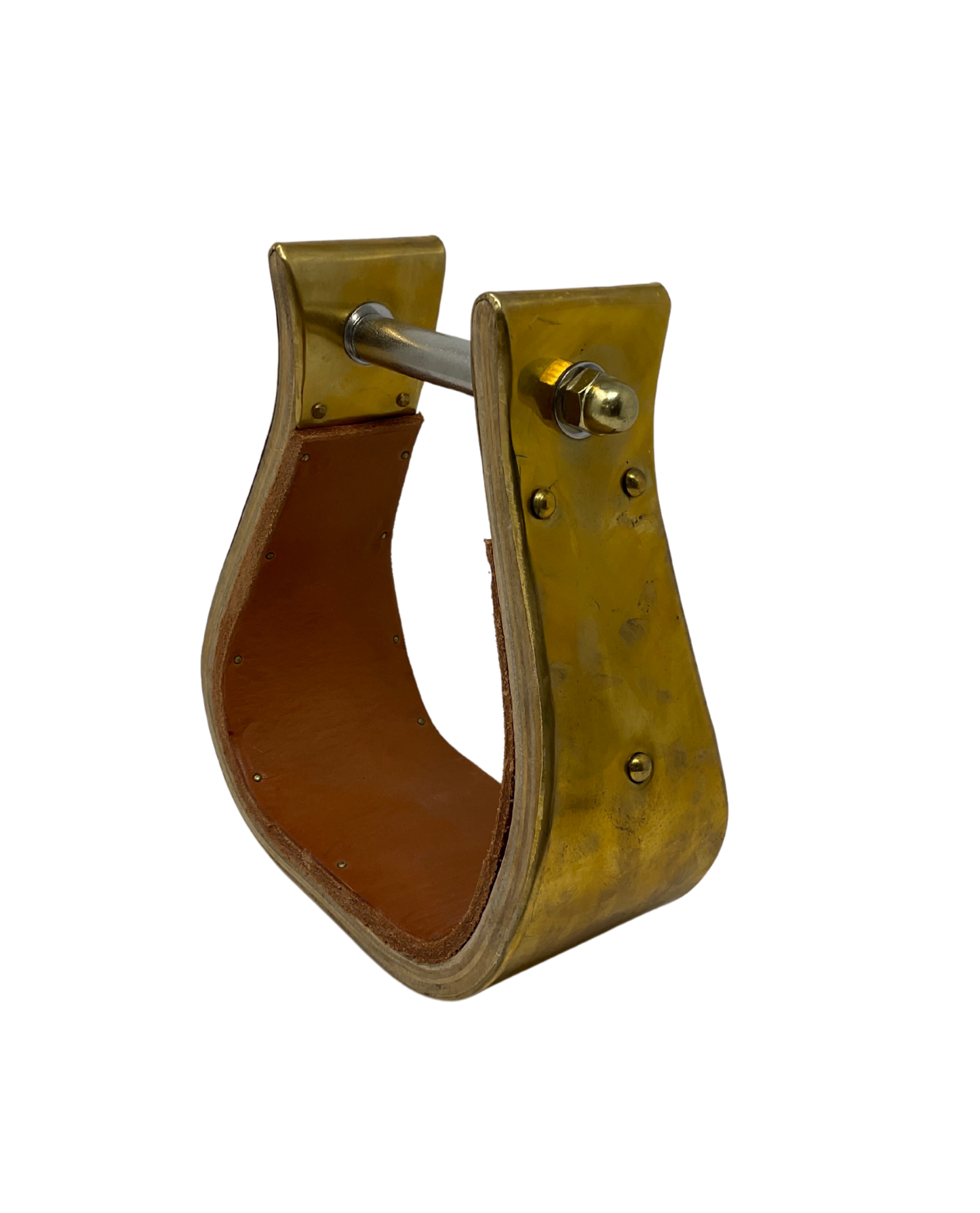 Wood Bell Stirrup w/Brass