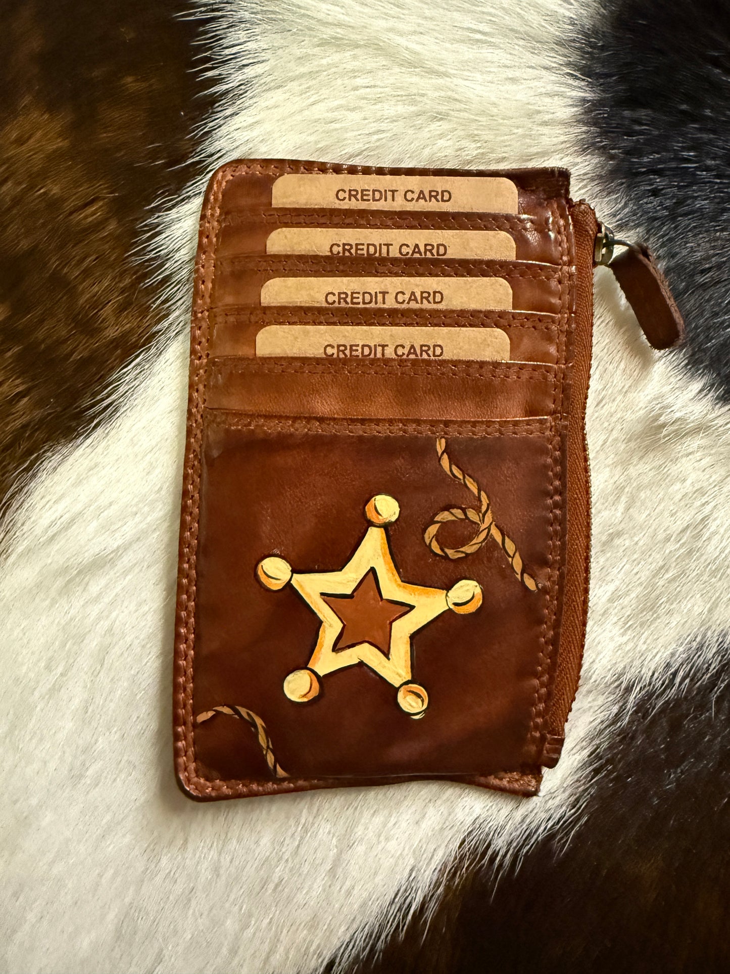 Hand Painted Card Wallets