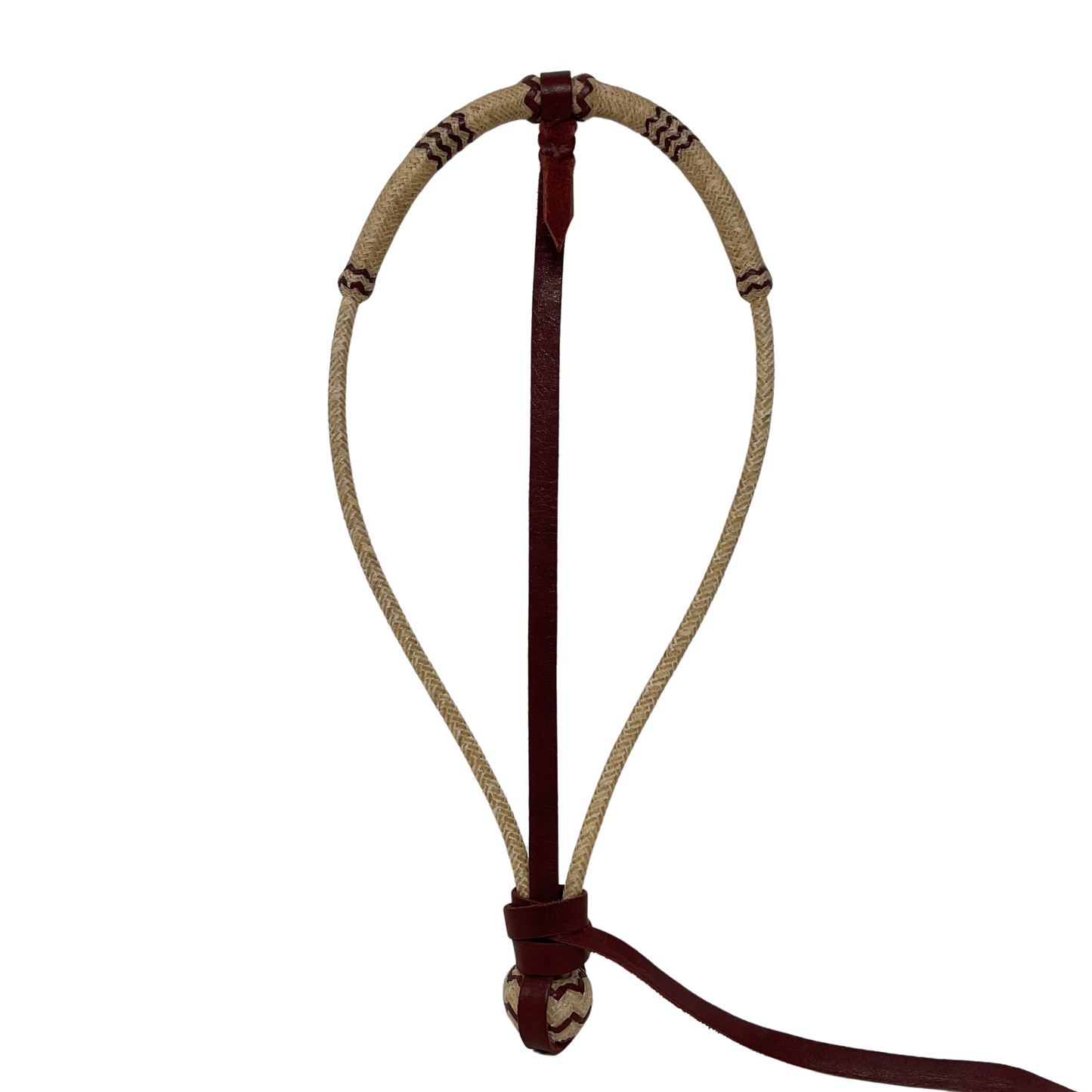 18 Plait 1/4" Center Hung Rawhide Bosalita