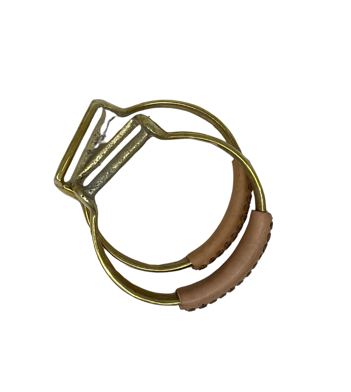 Brass Oxbow w/Leather Tread