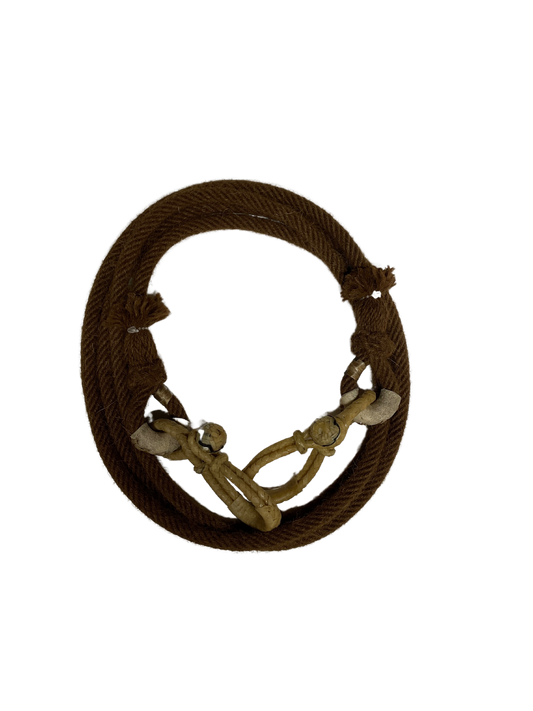 Alpaca Roping Rein W/Rawhide Connectors