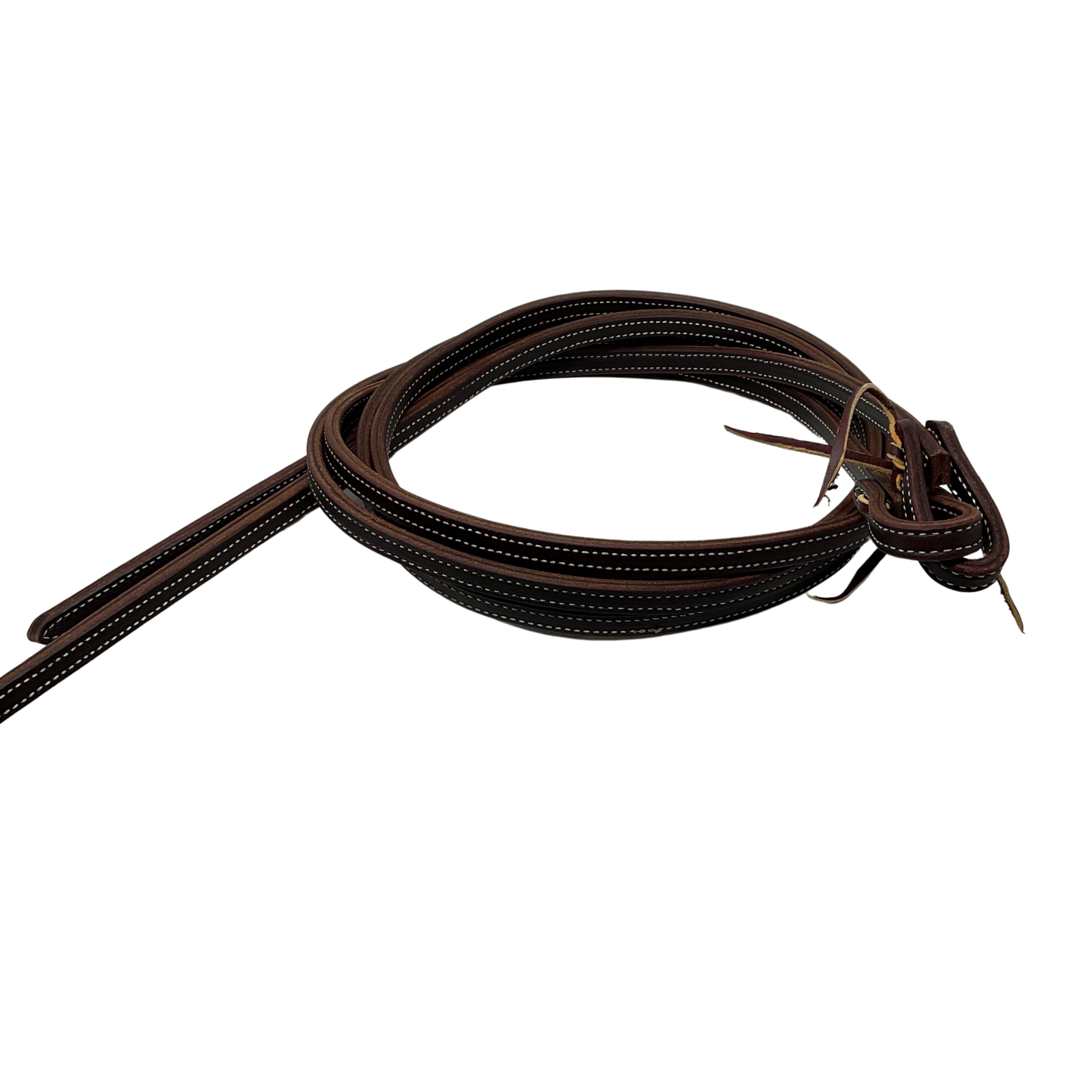 Doubled & Stitched Latigo Weighted Split Rein