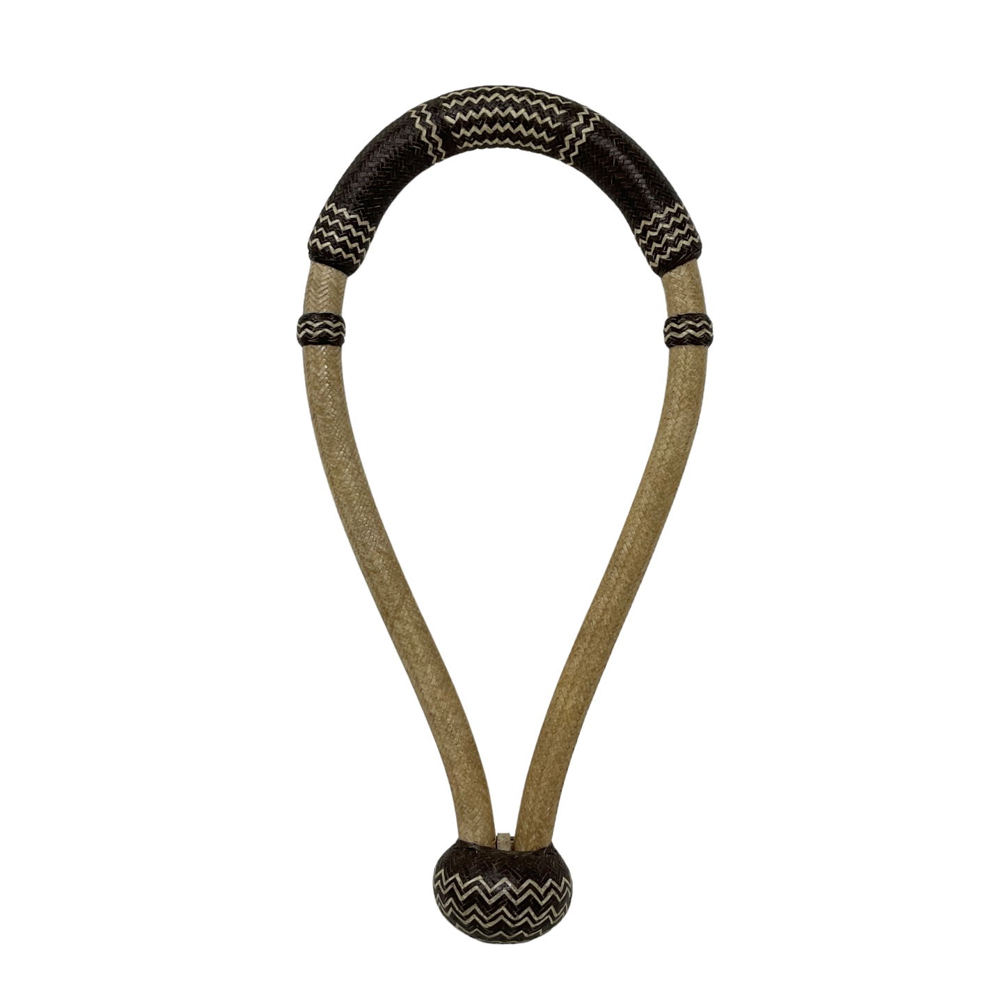 32 Plait 5/8" Rawhide w/Colored Nose & Heel Bosal