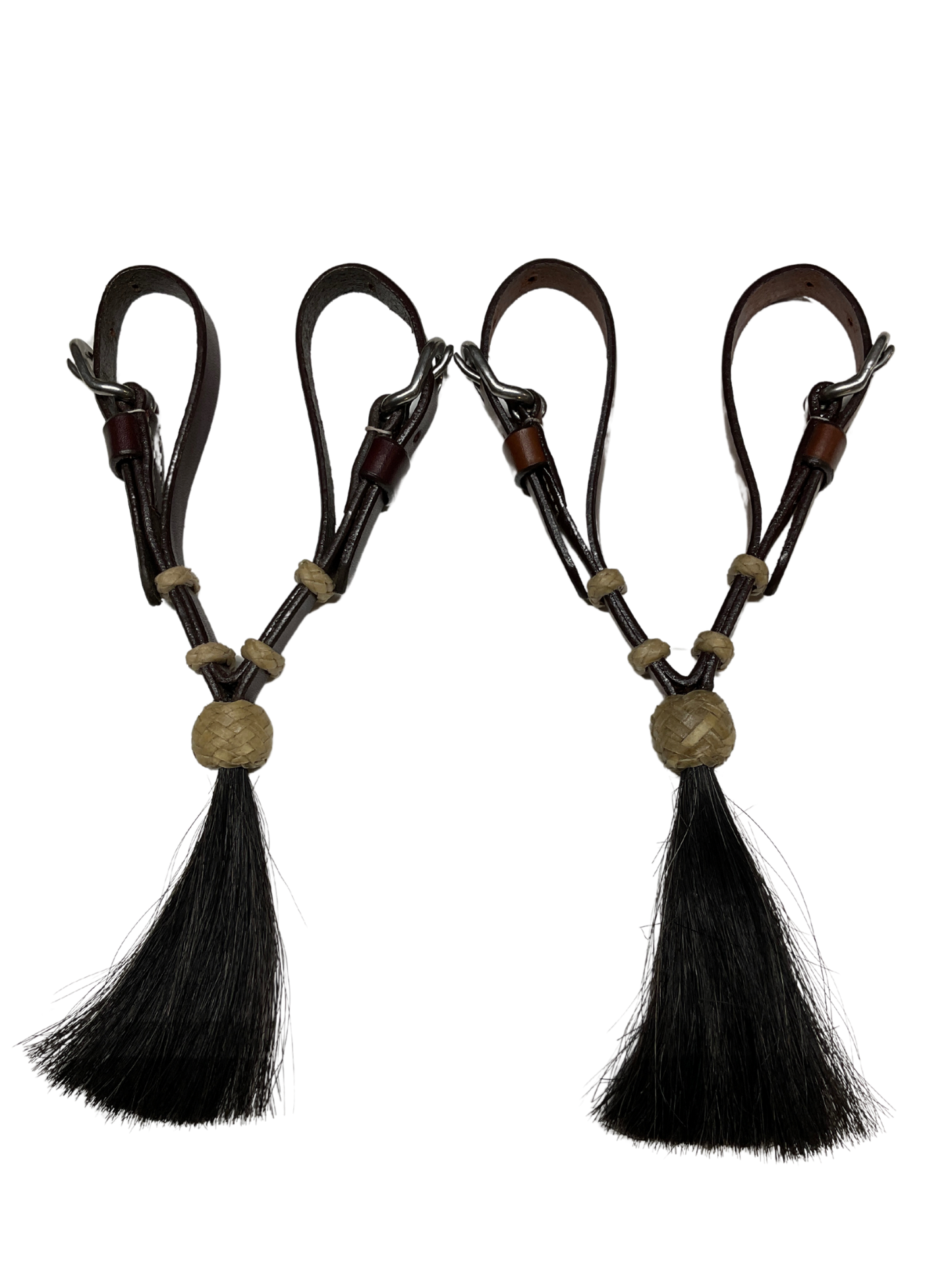 Leather Vaquero Curb w/Tassel