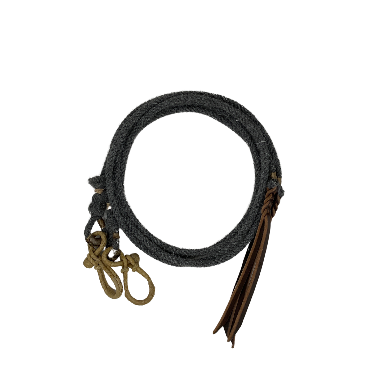 Alpaca Split Rein W/Rawhide Connectors