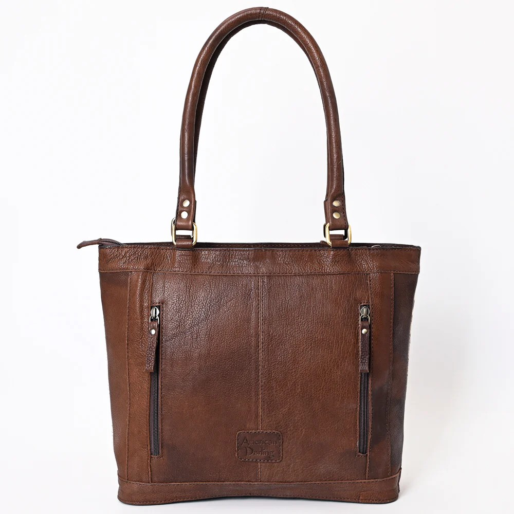 Purse-Cowhide Floral leather