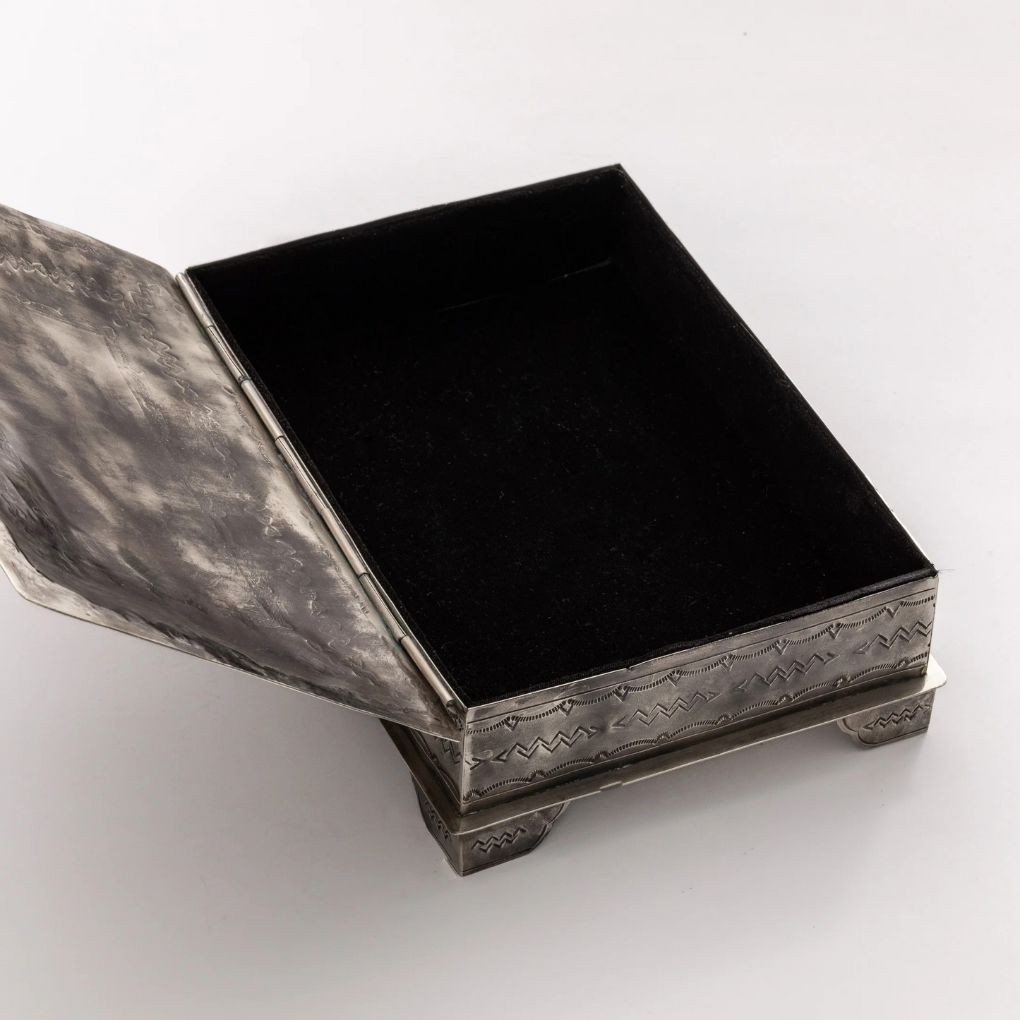 Stamped Bible Box w/Turquoise