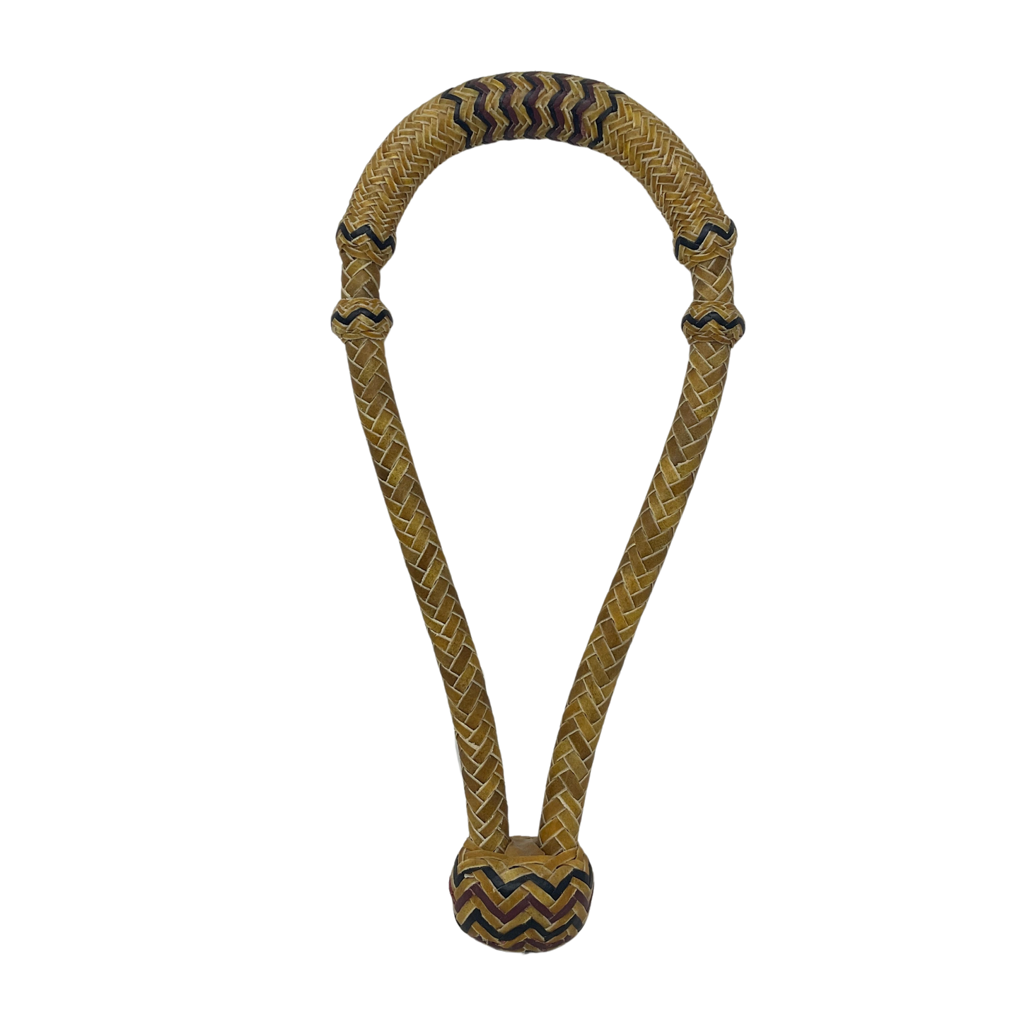 12 Plait 5/8" Rawhide w/Accents Bosal