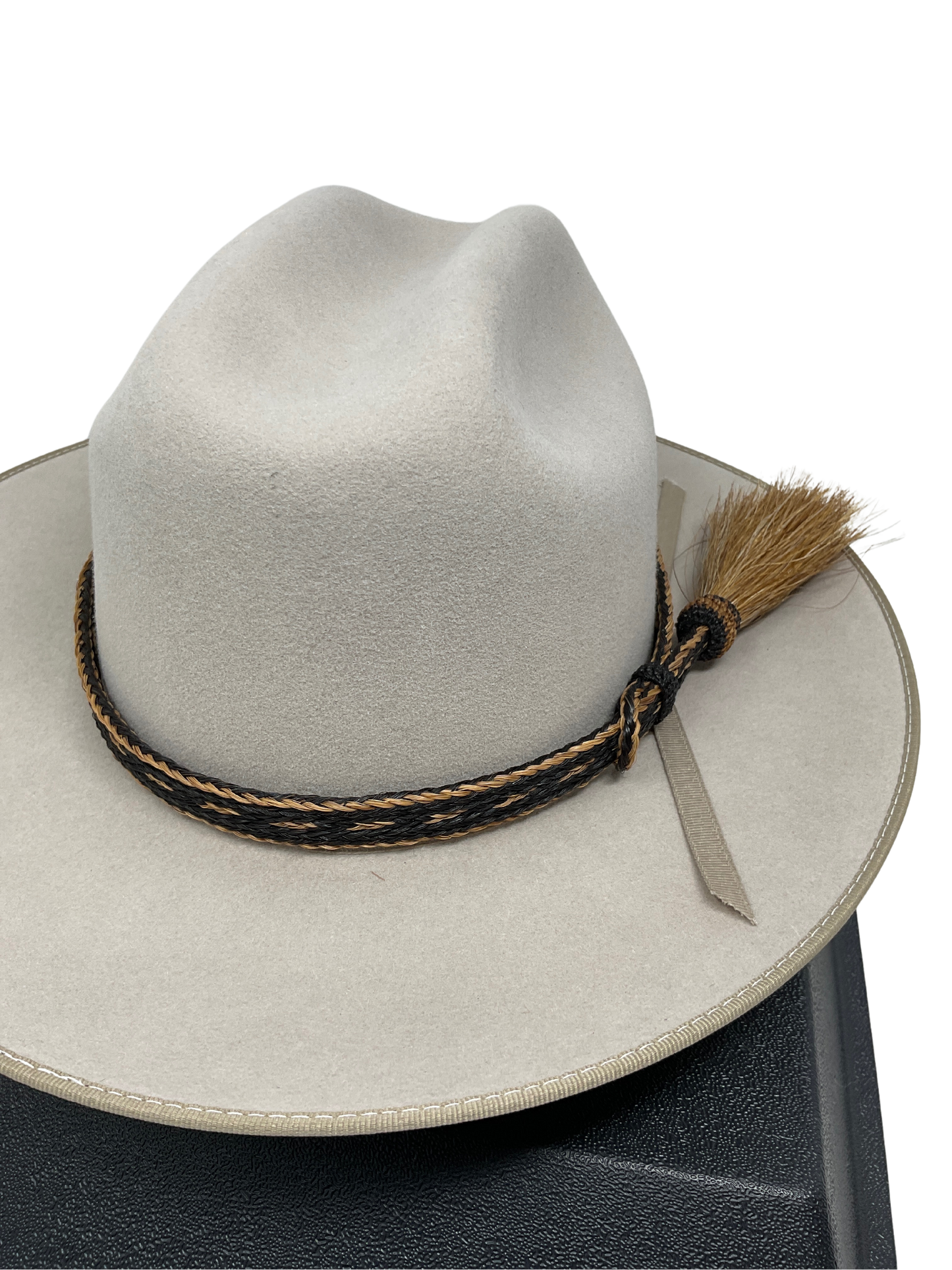 5 Strand Horsehair Hat Band w/Side Tassel