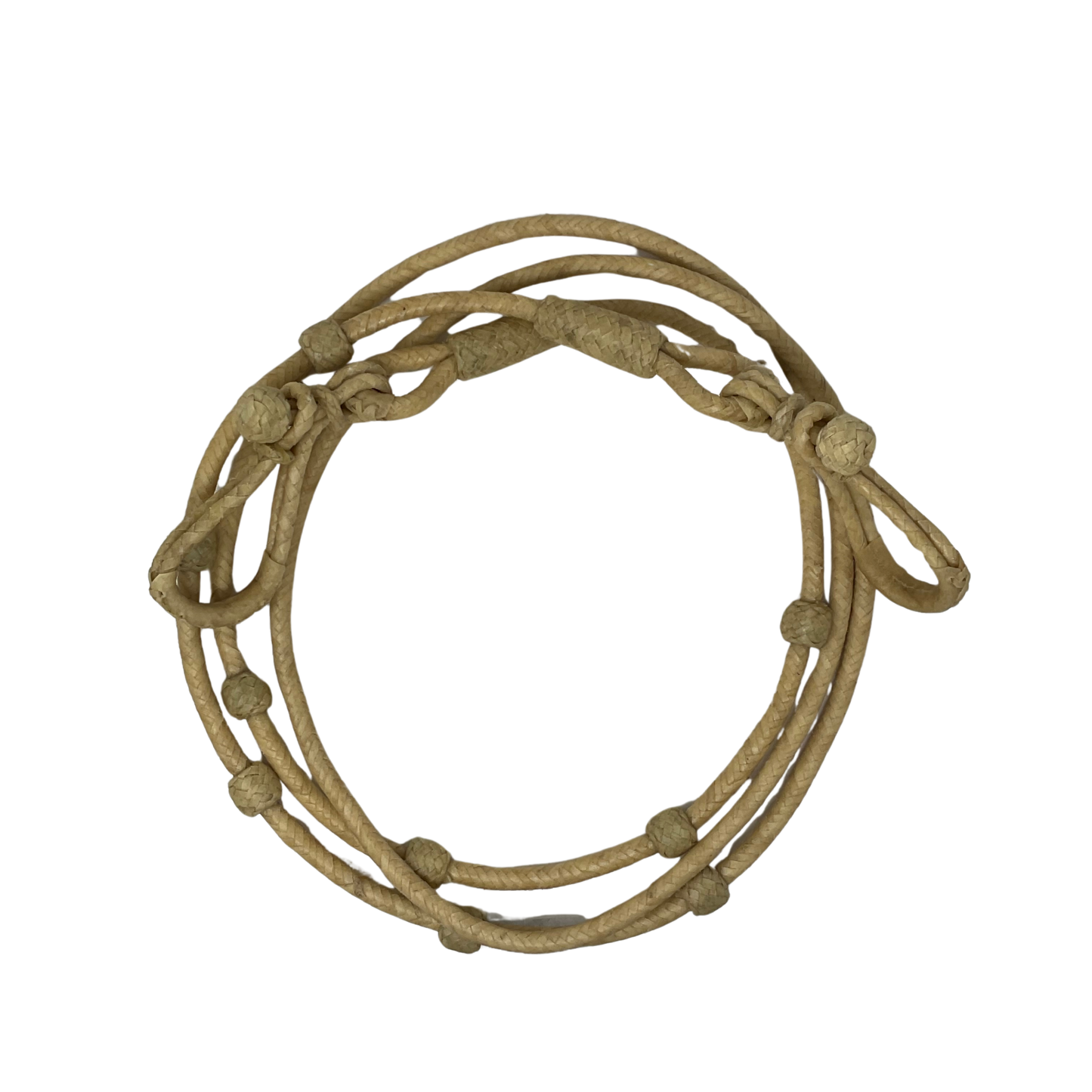 12 Plait 5 Button Rawhide Roping Reins