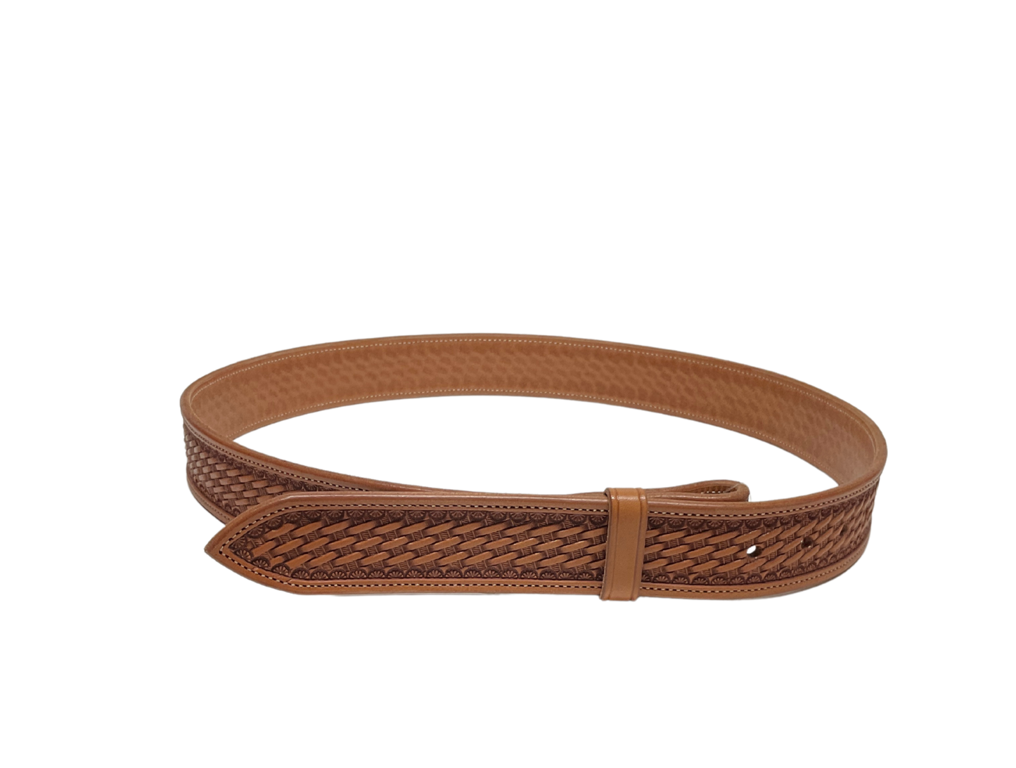 Basket Stamped Belt