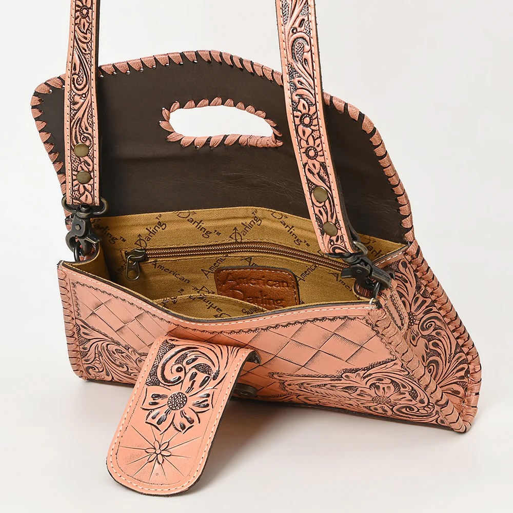 Floral Tooled Purse