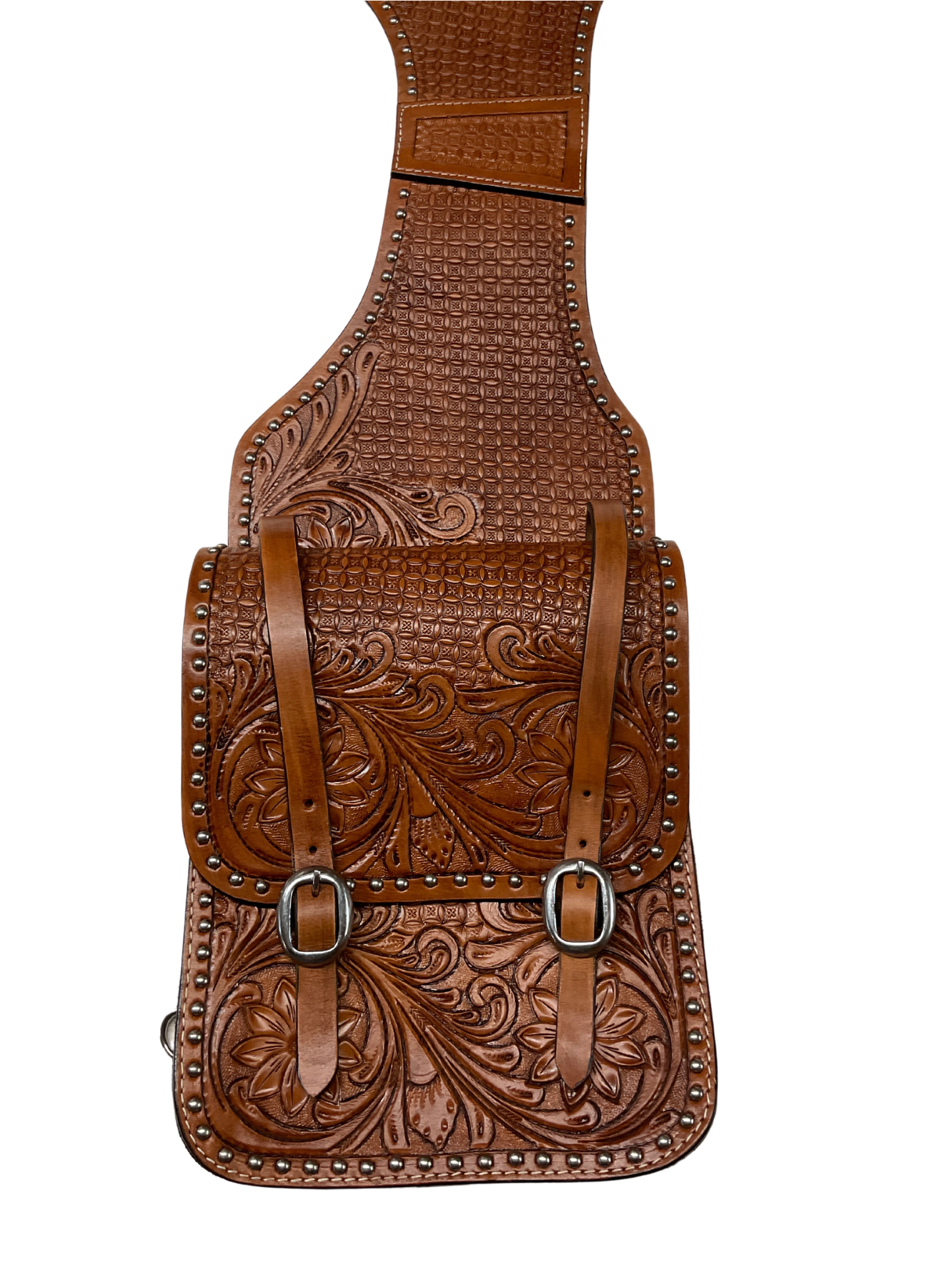 Large Floral Bag w/ Dots