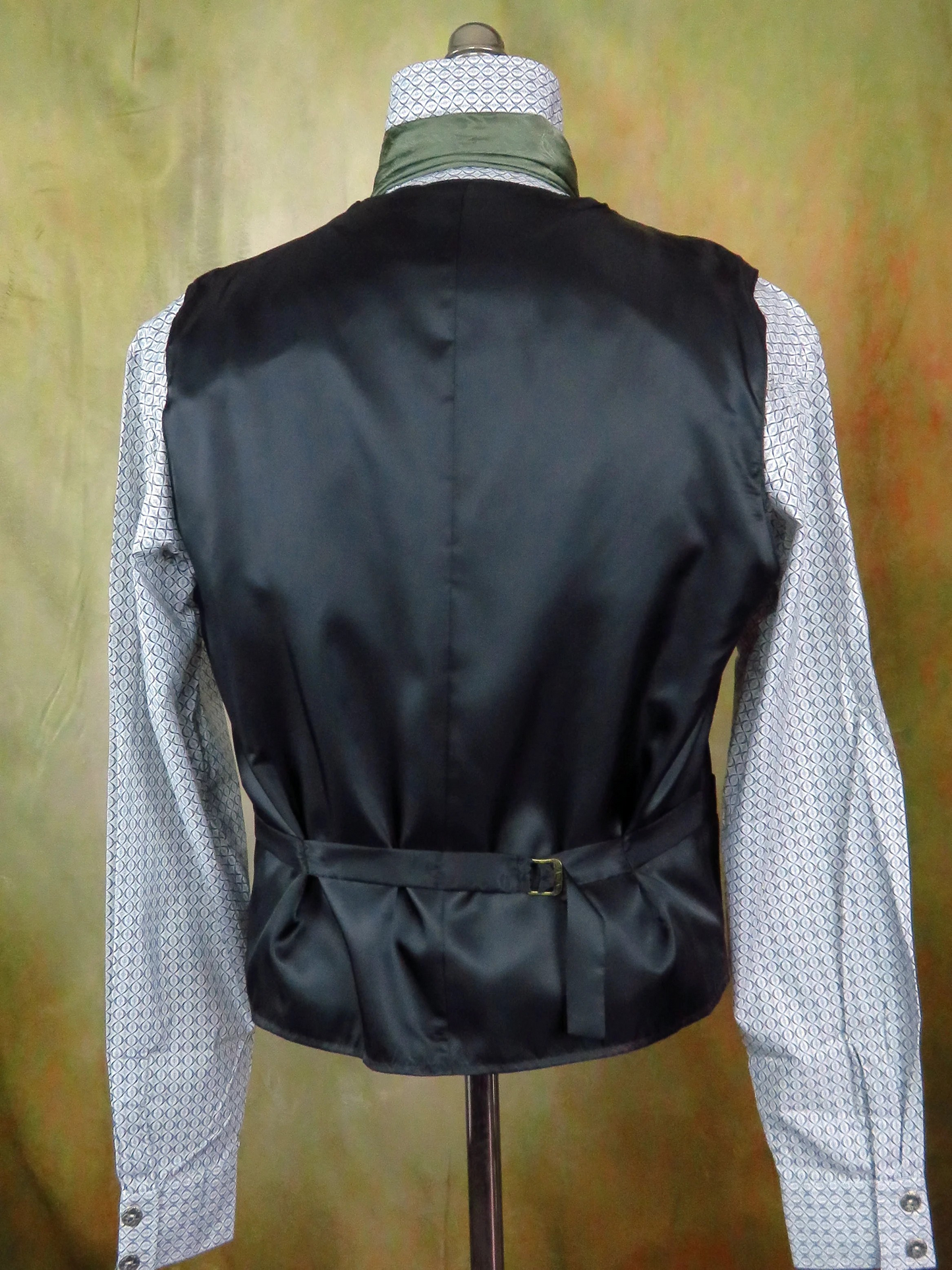 Gunmetal Brocade Vest