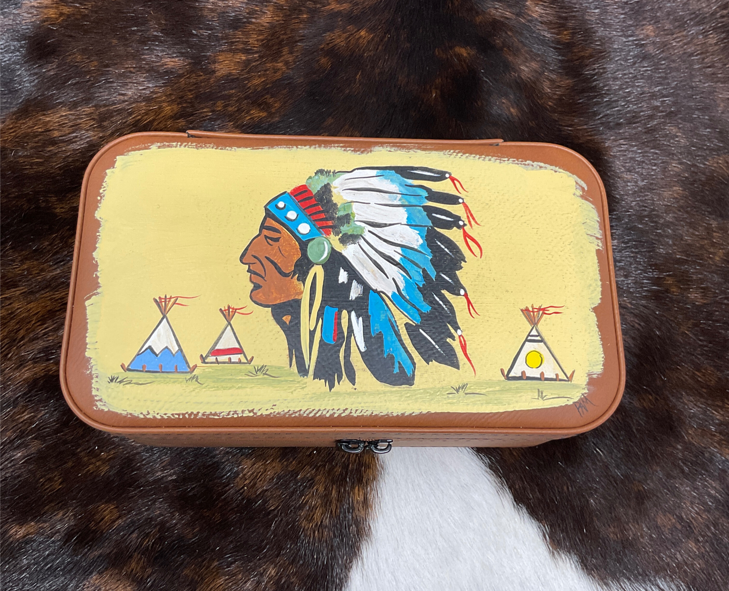 Hand Painted Jewelry Case & Travel Case