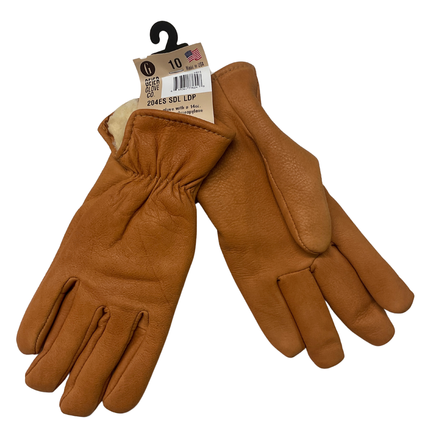 Deer Skin Pile Lined Glove