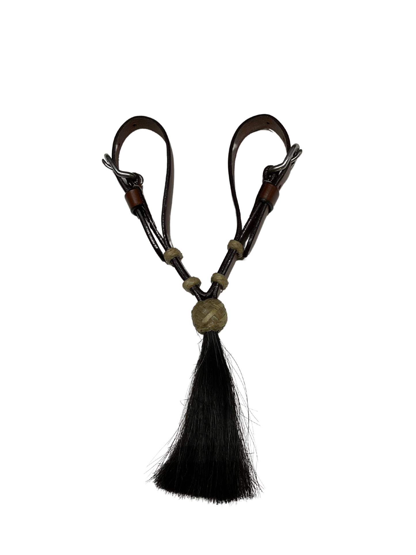Leather Vaquero Curb w/Tassel
