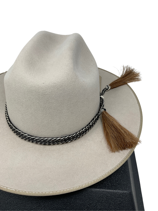 5 Strand Horsehair Hat Band w/Double Tassels