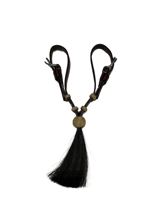 Leather Vaquero Curb w/Tassel