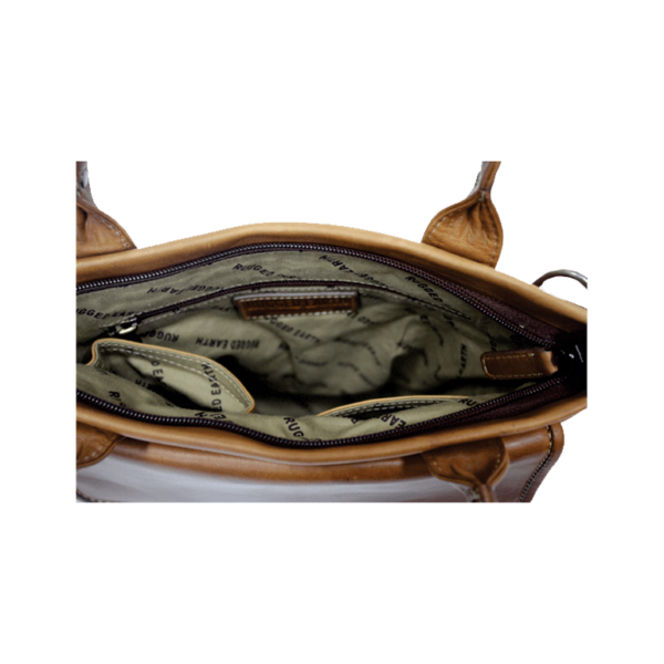 Rugged Earth Leather Tote Purse