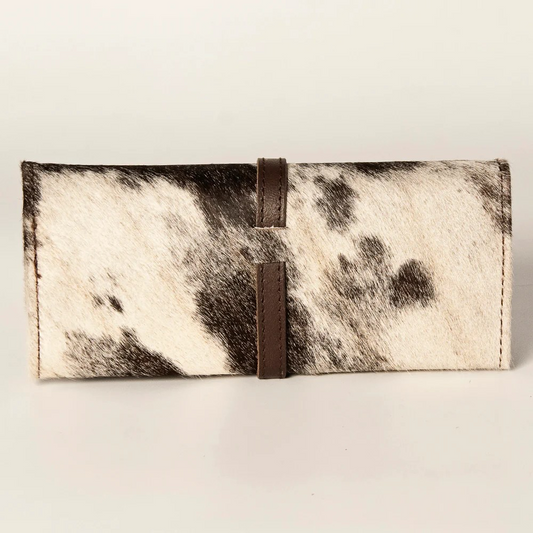 Cowhide Folding Jewelry Case