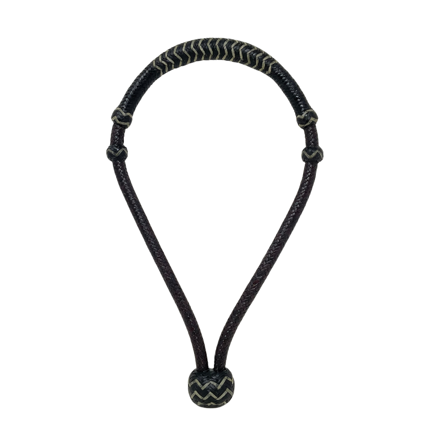 16 Plait Latigo w/Accented Black Noseband