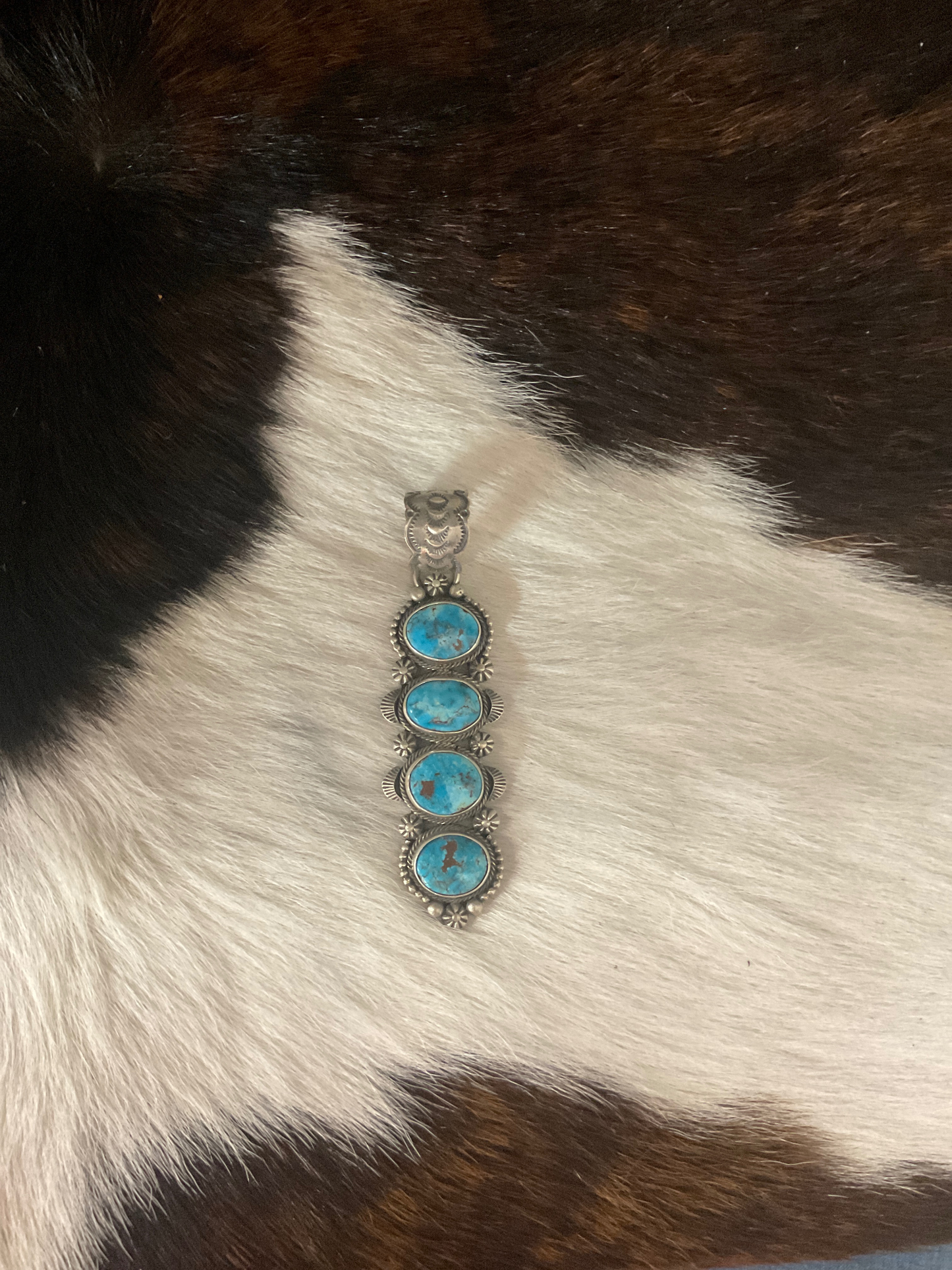 4 Stone Turquoise Pendant
