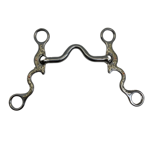 225QC - Medium Port Bit w/Floral & Copper Trim