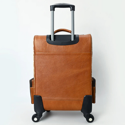 Wheeled Cowhide/Leather Luggage