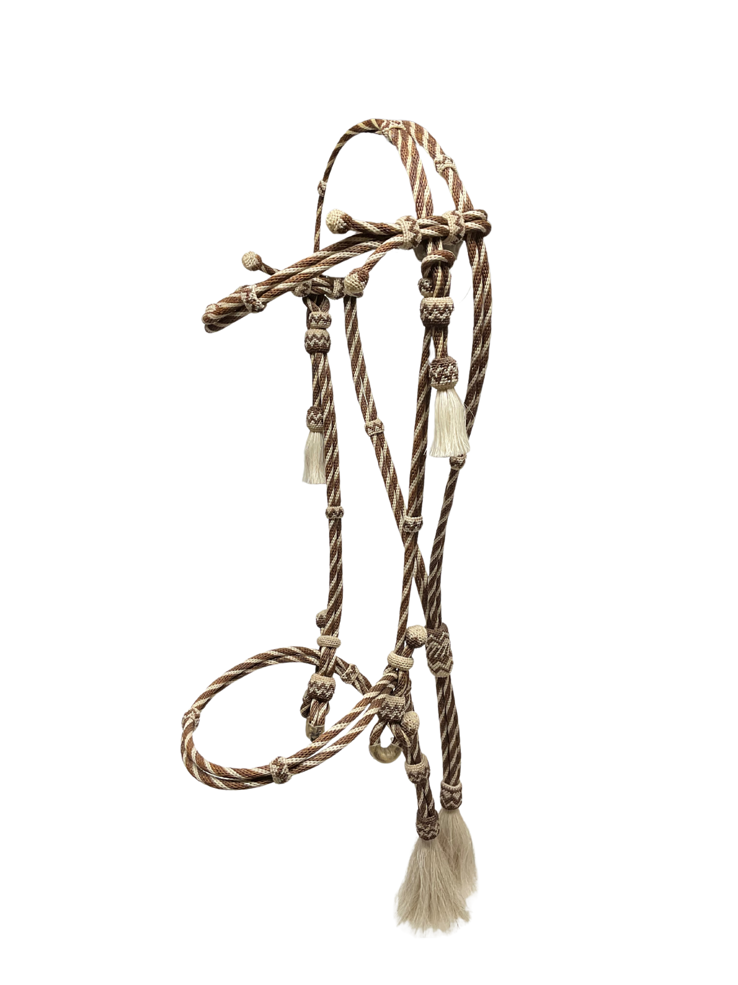 Hitched Horsehair Headstall Round w/Nose Band