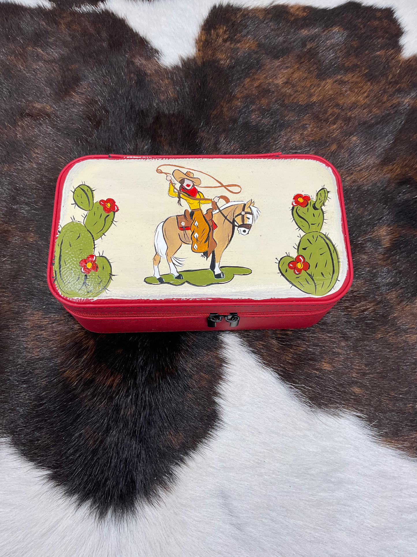 Hand Painted Jewelry Case Large